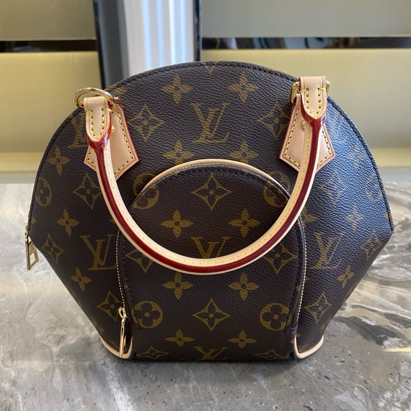 LOUIS VUITTON 貝殼包 PM經典老花河蚌包 單肩斜挎手提包 小號 棕色 閒置新 芯片款-0