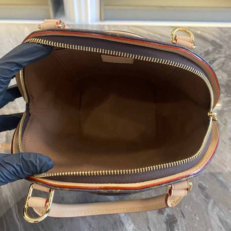 LOUIS VUITTON 貝殼包 PM經典老花河蚌包 單肩斜挎手提包 小號 棕色 閒置新 芯片款-5