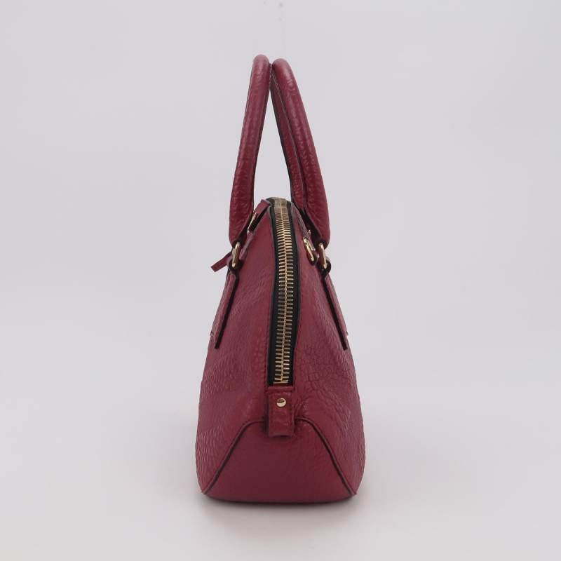 Burberry Orchard 牛皮純色橢圓廓形斜挎包單肩包-2