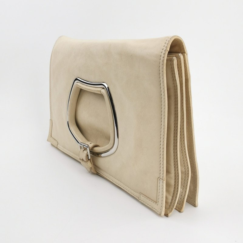 Balenciaga Le Cagole羊皮純色環形扣飾手拿包-1