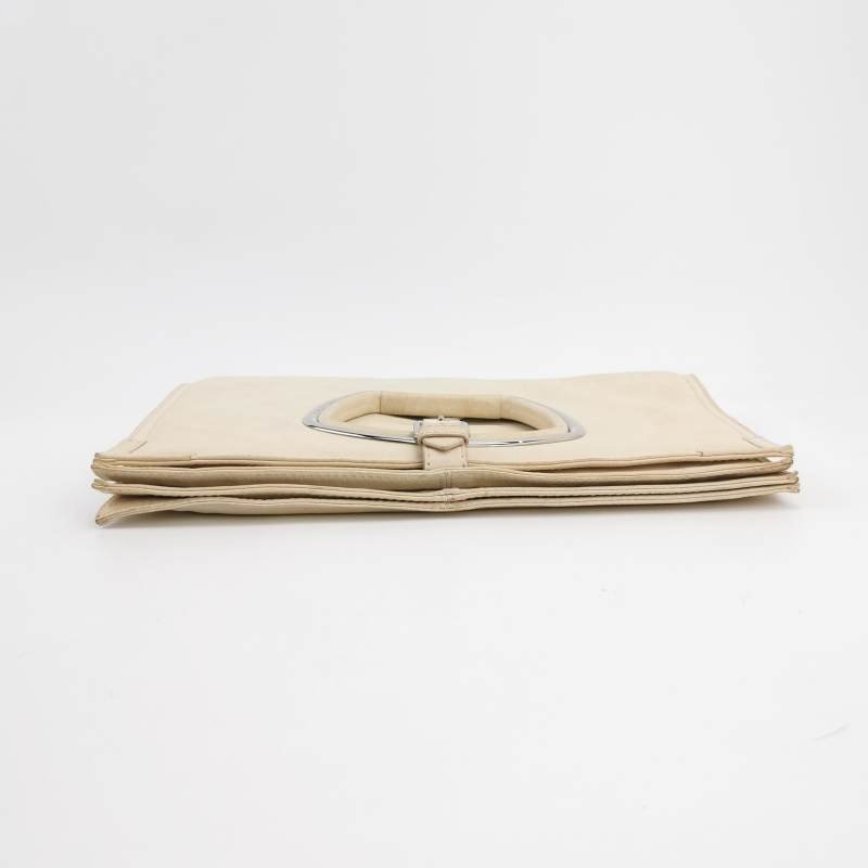 Balenciaga Le Cagole羊皮純色環形扣飾手拿包-4