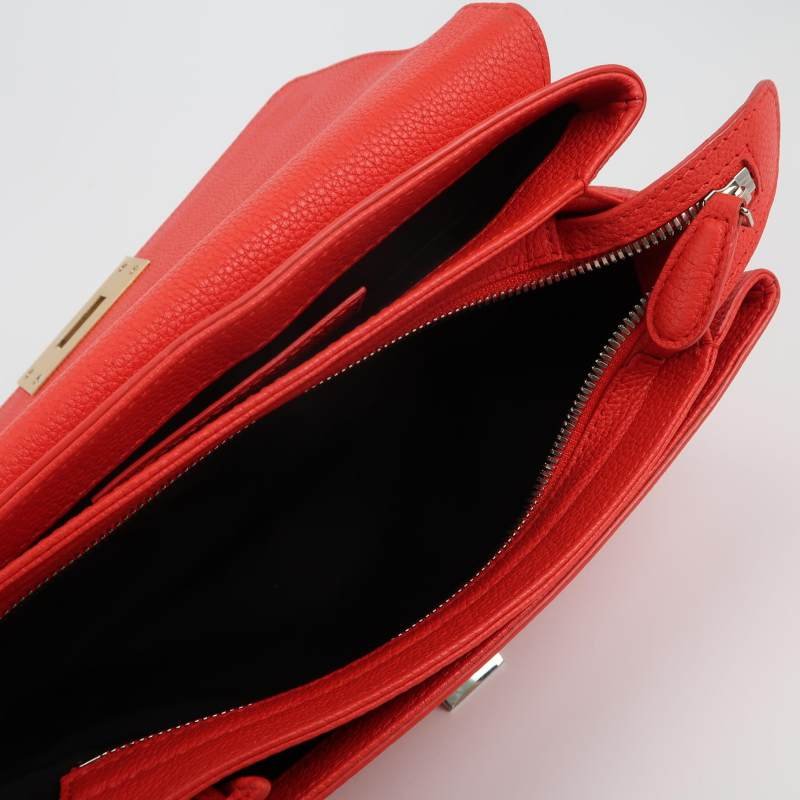 Balenciaga Le Dix Cartable牛皮純色方形按扣斜挎包單肩包-6