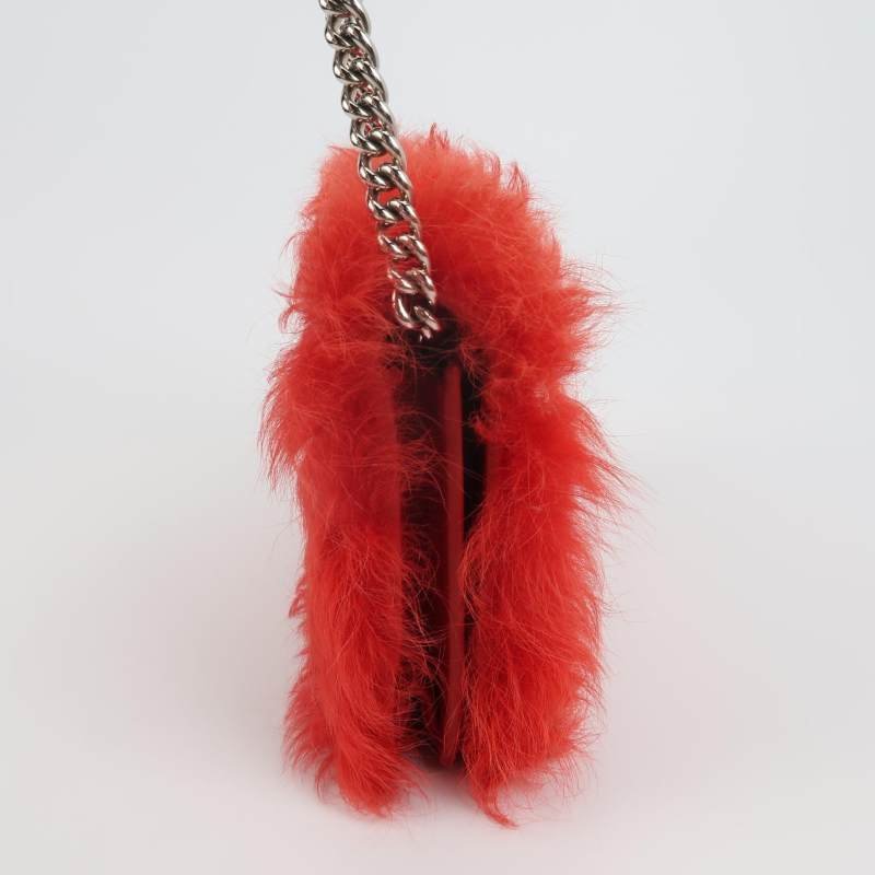 Miu Miu羊皮珍珠裝飾斜挎包單肩包-3