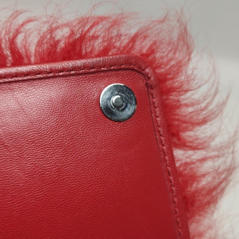 Miu Miu羊皮珍珠裝飾斜挎包單肩包-10