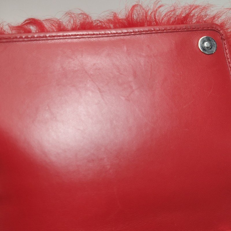 Miu Miu羊皮珍珠裝飾斜挎包單肩包-11