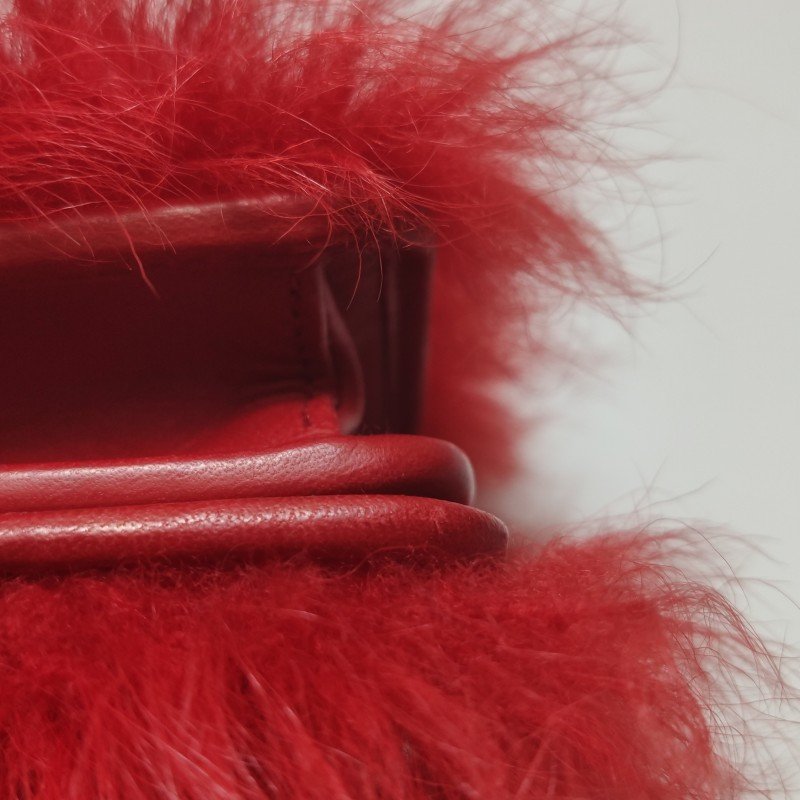 Miu Miu羊皮珍珠裝飾斜挎包單肩包-15