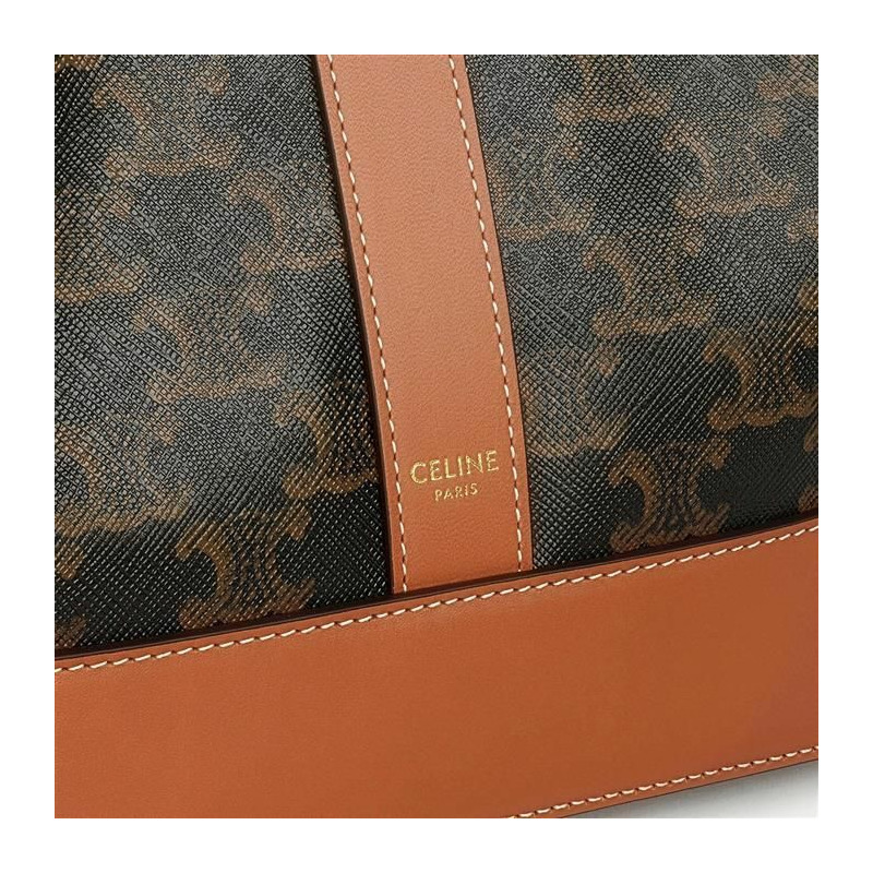 CELINE 中型水桶包 - Trionf 帆布小牛皮 191132CAS04LU-3