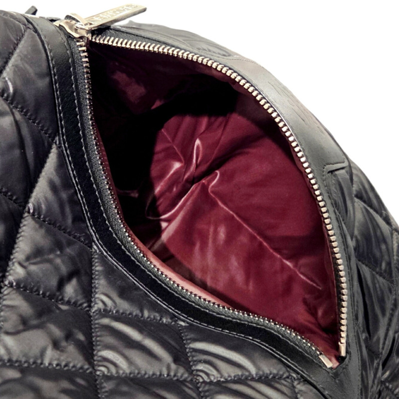 香奈兒 Coco Mark Cocoon 黑色尼龍雙肩包 (A92559) 男女款-7