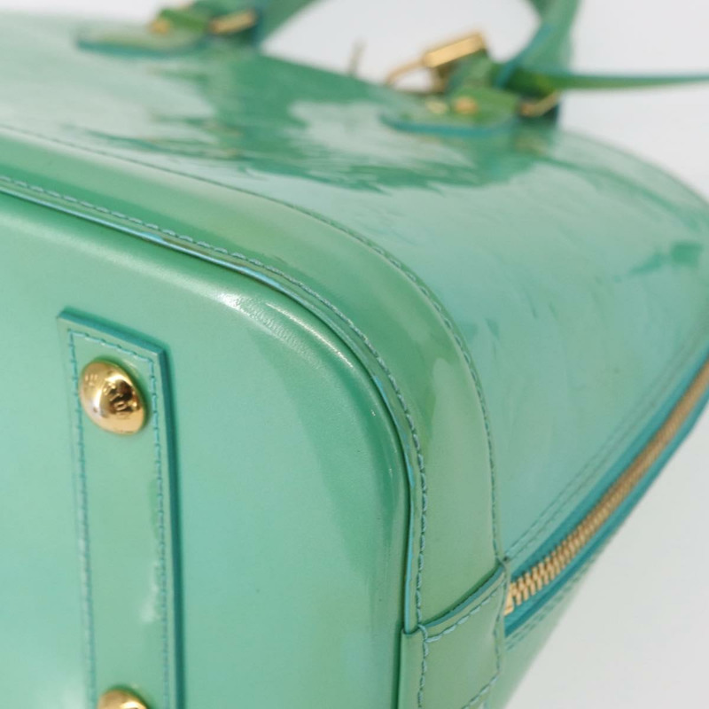 【日本直送】路易威登 Monogram Vernis Alma PM 手提包 藍色 Lagon M91694 LV Auth 157856-13