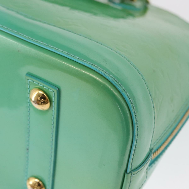 【日本直送】路易威登 Monogram Vernis Alma PM 手提包 藍色 Lagon M91694 LV Auth 157856-15