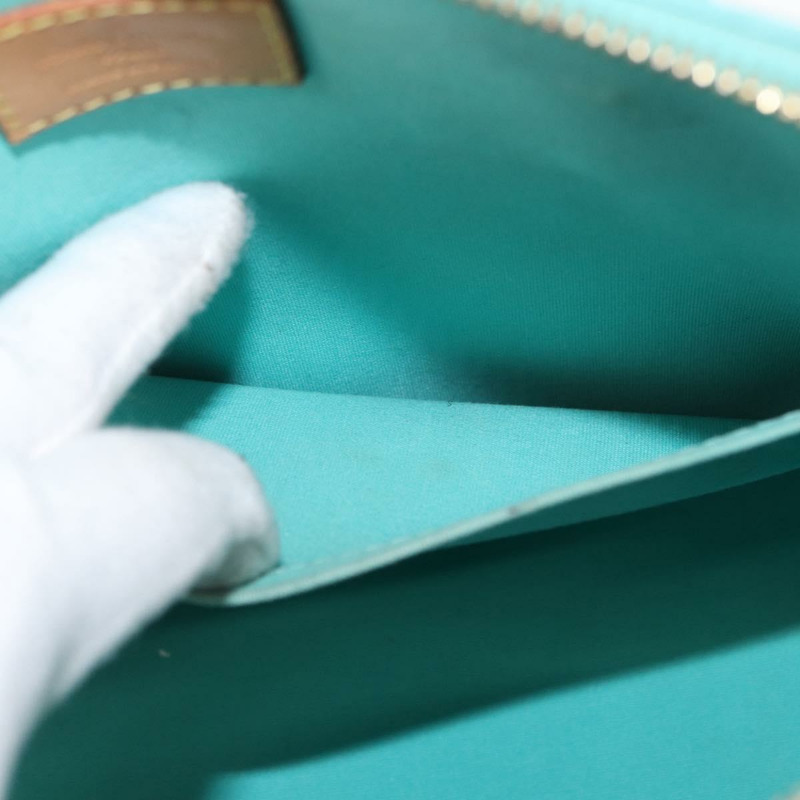 【日本直送】路易威登 Monogram Vernis Alma PM 手提包 藍色 Lagon M91694 LV Auth 157856-20