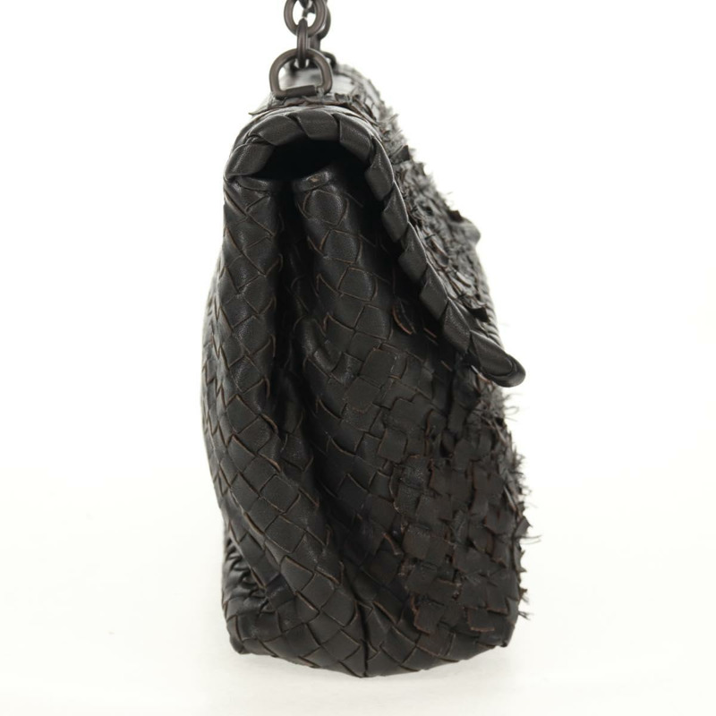 【日本直送】BOTTEGA VENETA INTRECCIATO 手提包皮革黑色正品 160056V-3