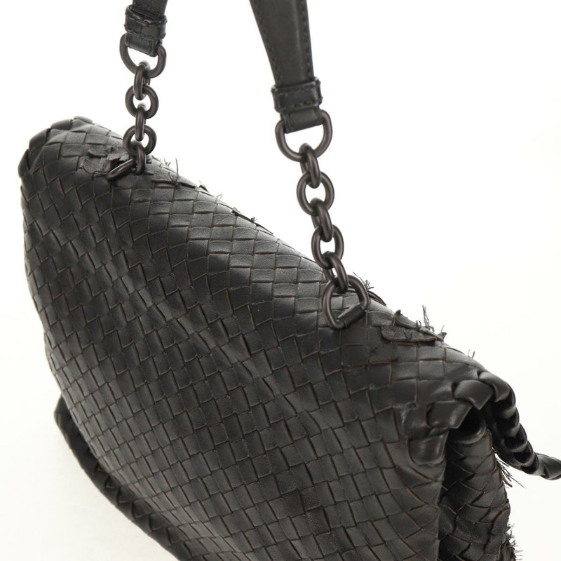 【日本直送】BOTTEGA VENETA INTRECCIATO 手提包皮革黑色正品 160056V-5