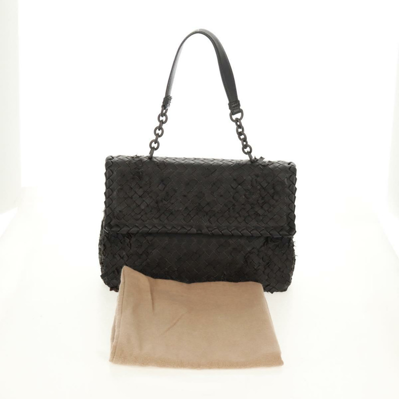 【日本直送】BOTTEGA VENETA INTRECCIATO 手提包皮革黑色正品 160056V-11