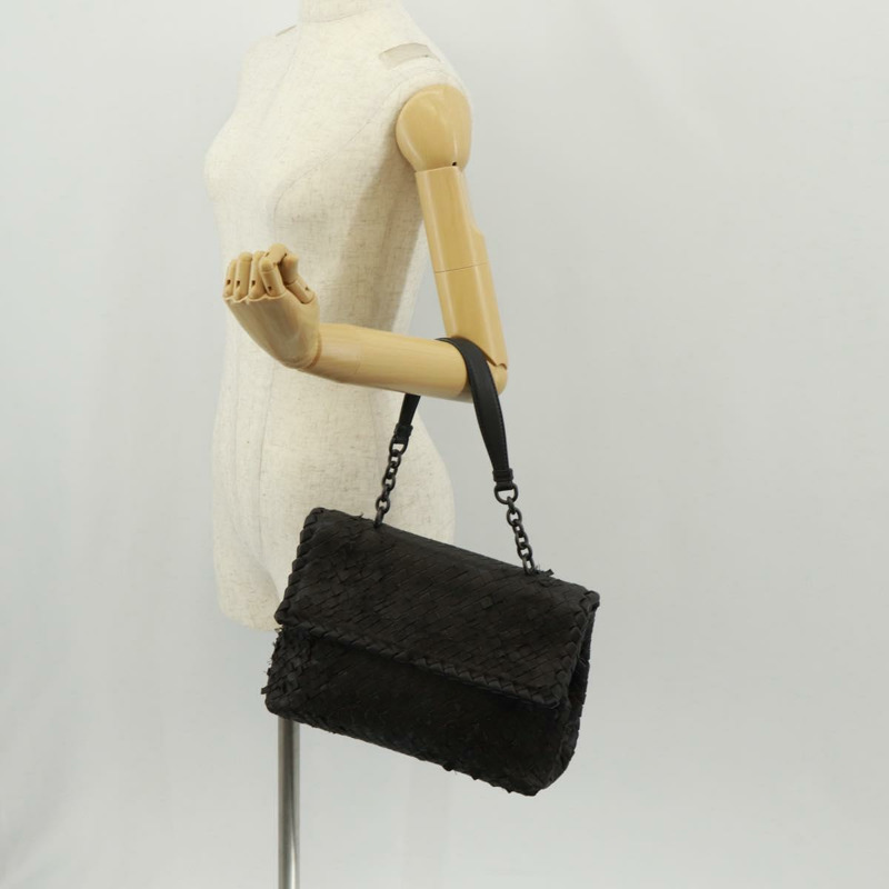 【日本直送】BOTTEGA VENETA INTRECCIATO 手提包皮革黑色正品 160056V-25