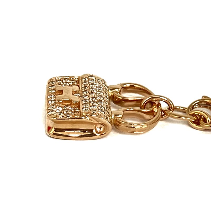 △ Hermes 愛馬仕 18K Rose Gold Diamond Amulettes Constance Bracelet 10.41g 18K玫瑰金鑽石手鏈 10.41g - 257020320-3