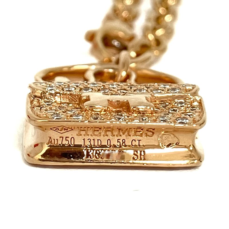 △ Hermes 愛馬仕 18K Rose Gold Diamond Amulettes Constance Bracelet 10.41g 18K玫瑰金鑽石手鏈 10.41g - 257020320-7