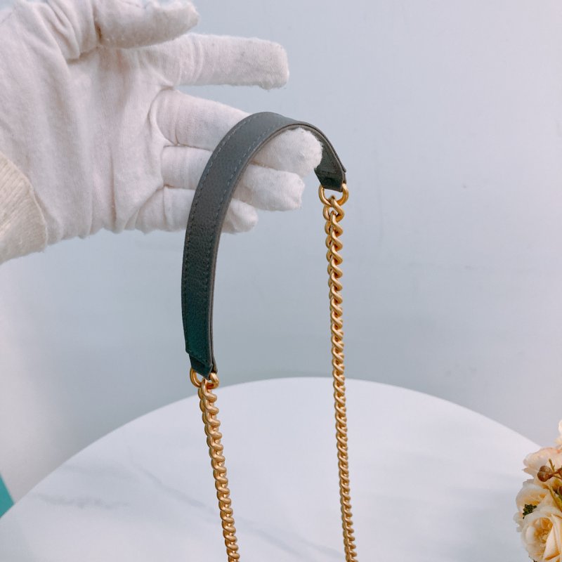 MS0443 Chanel 香奈兒 男孩 鏈條 錢包 小號 魚子醬 荔枝紋牛皮 灰色 金扣 斜背 Boy Wallet On Chain Small Caviar Grey x GHW-13