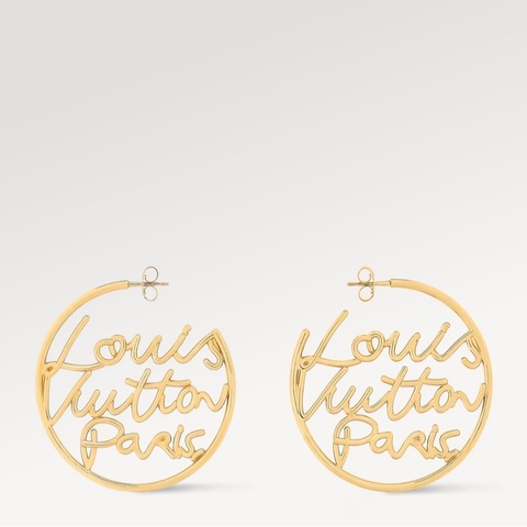 LV 全新 Script 耳環 M03239