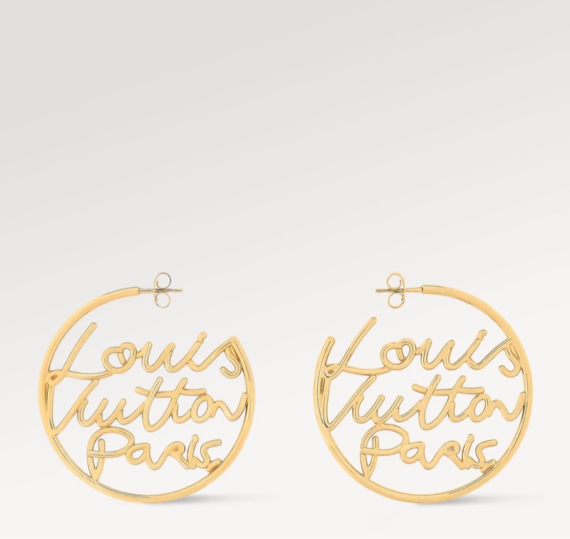 LV 全新 Script 耳環 M03239-0