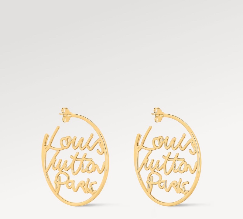 LV 全新 Script 耳環 M03239-1