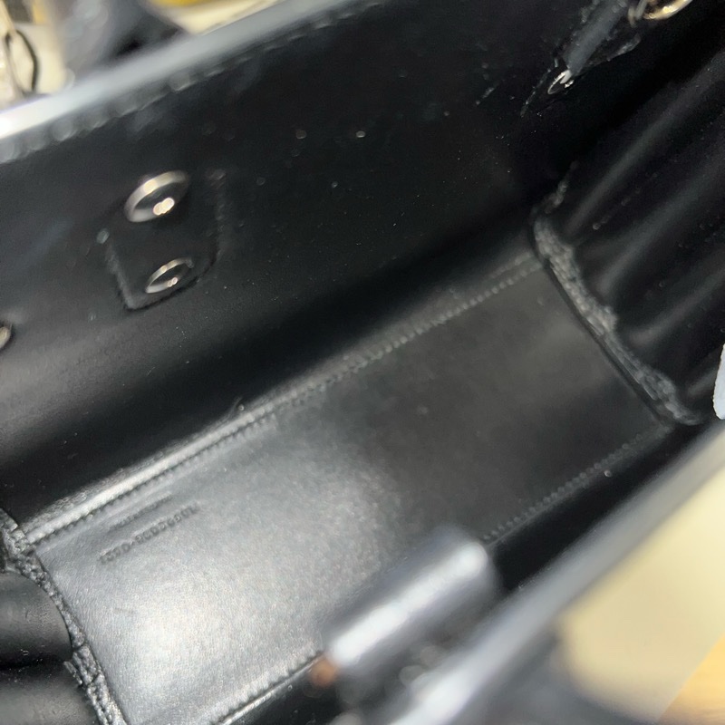 SAINT LAURENT nano22風琴包/肩背包（黑色粒面牛皮）-15