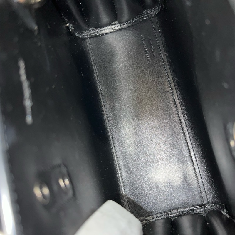 SAINT LAURENT nano22風琴包/肩背包（黑色粒面牛皮）-16