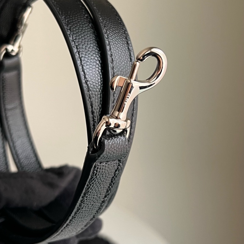 SAINT LAURENT nano22風琴包/肩背包（黑色粒面牛皮）-24