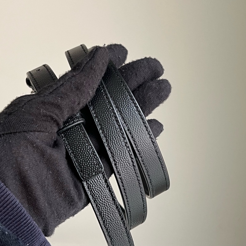 SAINT LAURENT nano22風琴包/肩背包（黑色粒面牛皮）-27