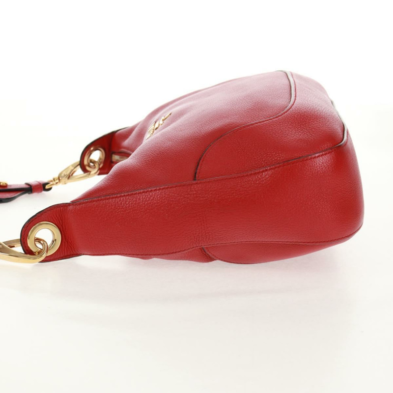 【日本直送】PRADA 紅色金色皮革肩背包，正品編號 159088V-2