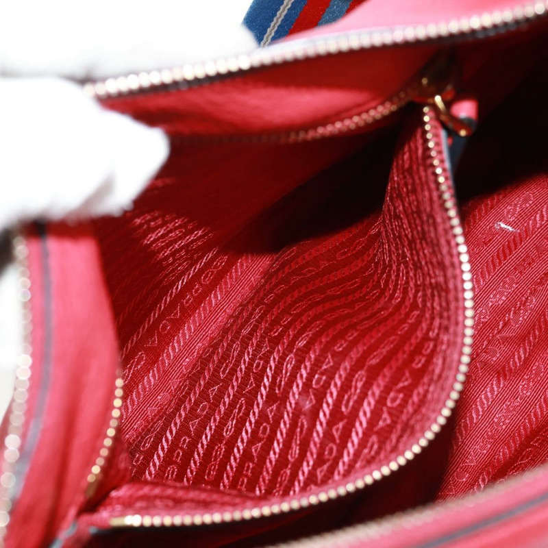 【日本直送】PRADA 紅色金色皮革肩背包，正品編號 159088V-23