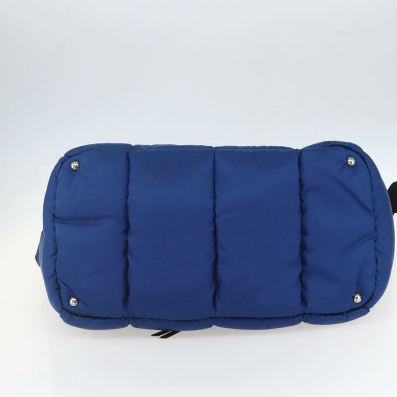 【日本直送】PRADA 波士頓包 尼龍 2way 藍色 銀色 正品 159437SAV-4