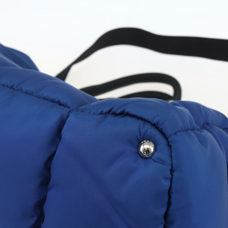 【日本直送】PRADA 波士頓包 尼龍 2way 藍色 銀色 正品 159437SAV-8