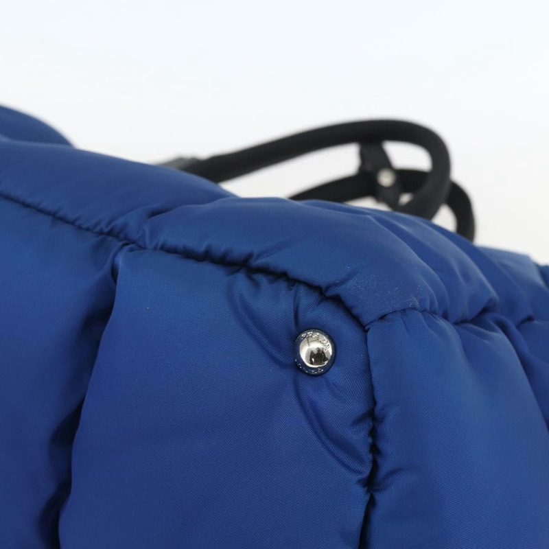 【日本直送】PRADA 波士頓包 尼龍 2way 藍色 銀色 正品 159437SAV-16