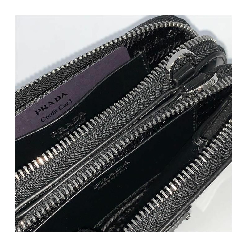 PRADA 三角形Logo磨砂皮收納包 1NR015-8