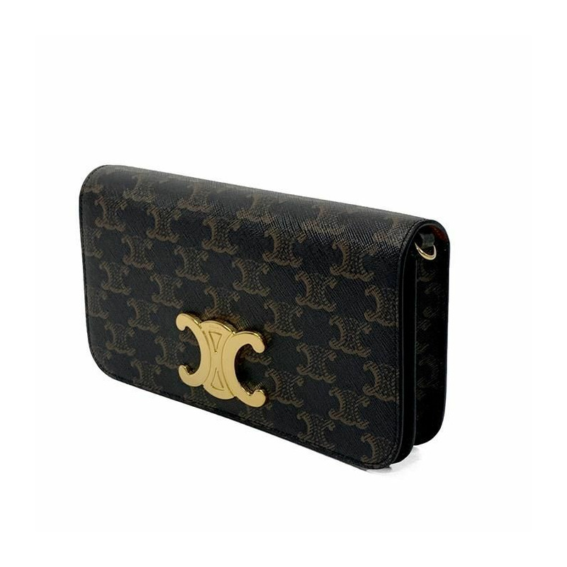 CELINE Triope Logo 多功能鏈條肩帶包 25FW 10L972DQB-5