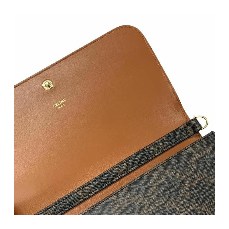 CELINE Triope Logo 多功能鏈條肩帶包 25FW 10L972DQB-9