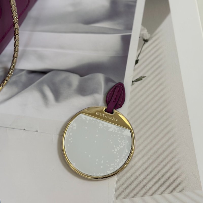 BVLGARI Serpenti forever蛇頭肩背包 - 紫紅-7