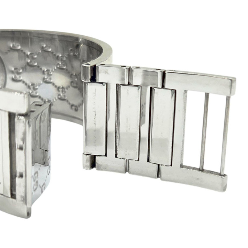 GUCCI Toile系列手環腕錶，不鏽鋼材質，型號YA112501，石英機芯，棕色錶盤，女錶-7