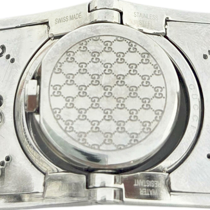 GUCCI Toile系列手環腕錶，不鏽鋼材質，型號YA112501，石英機芯，棕色錶盤，女錶-10