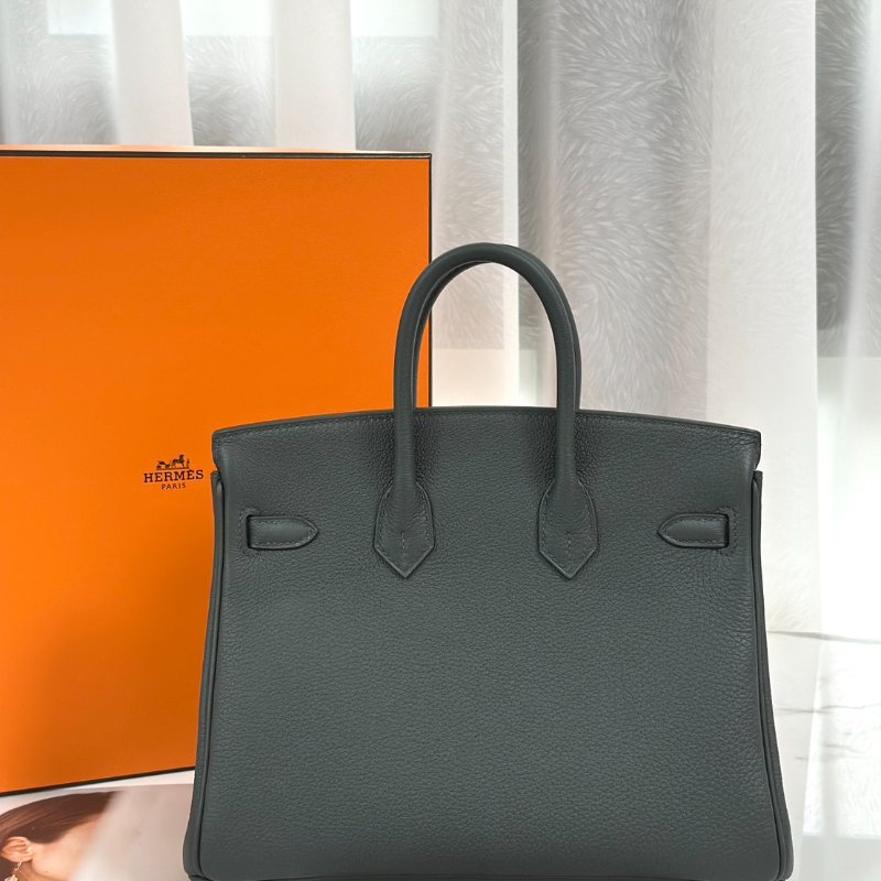 HERMES Birkin 25 -  灰綠香檳金 K-4