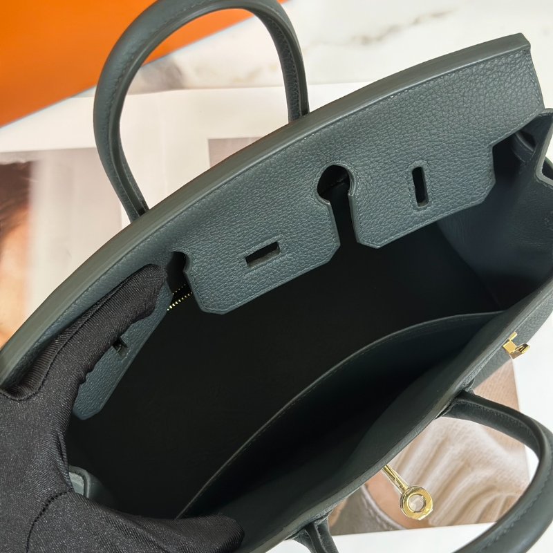 HERMES Birkin 25 -  灰綠香檳金 K-6