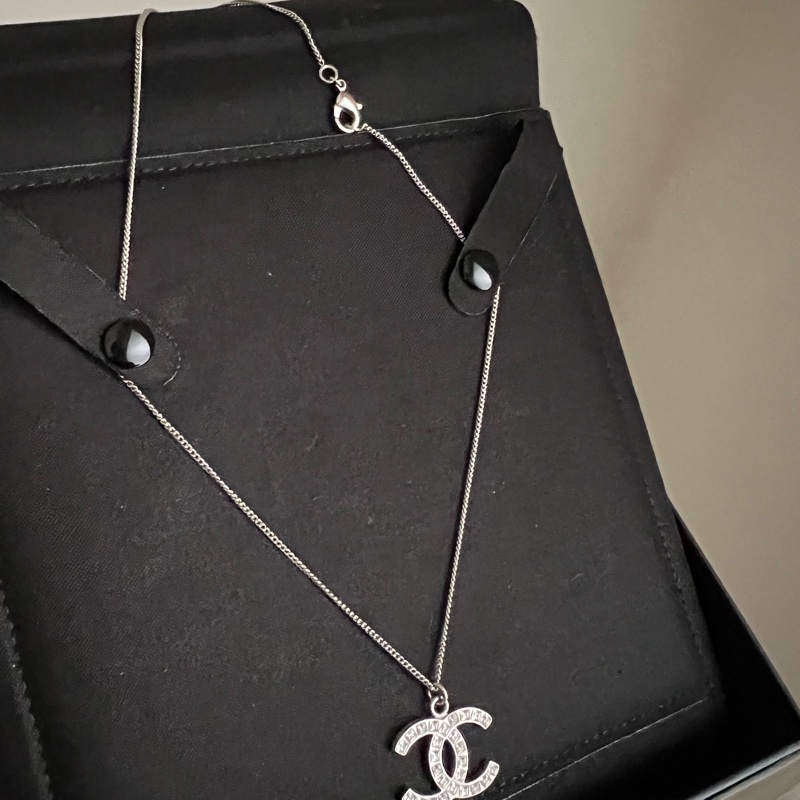 Chanel 經典雙C項鍊（銀色）-10