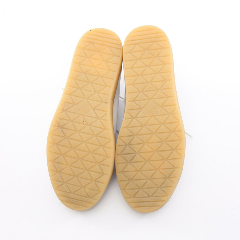 PRADA 三角形標誌做舊運動鞋 #6 2EE413 皮革 二手-3