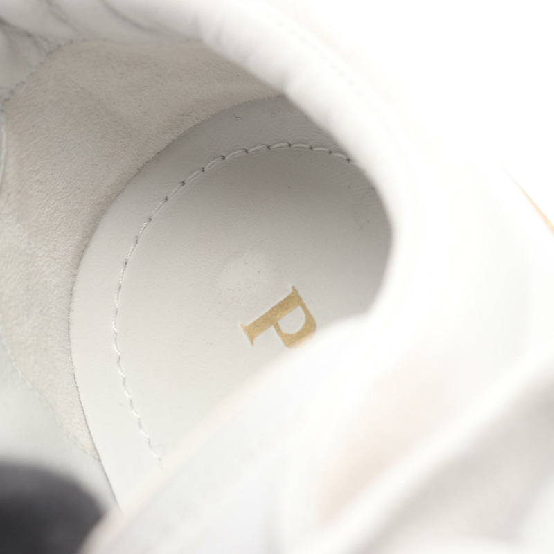 PRADA 三角形標誌做舊運動鞋 #6 2EE413 皮革 二手-9