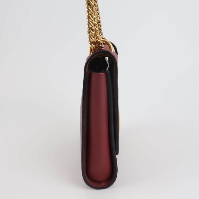 Burberry牛皮純色字母Logo斜挎包單肩包-3