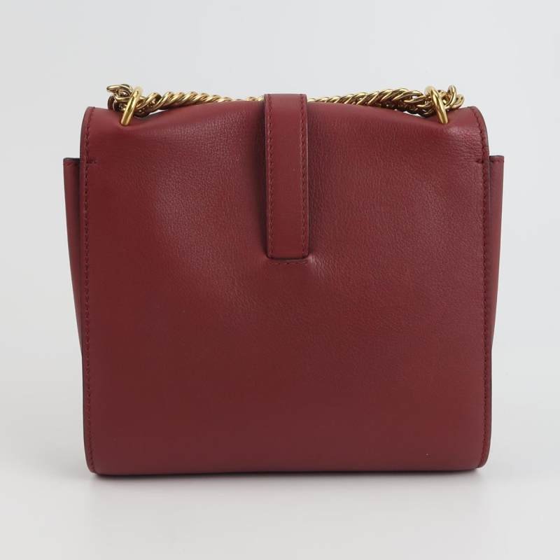 Burberry牛皮純色字母Logo斜挎包單肩包-4