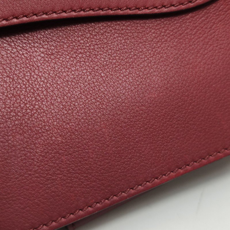 Burberry牛皮純色字母Logo斜挎包單肩包-15