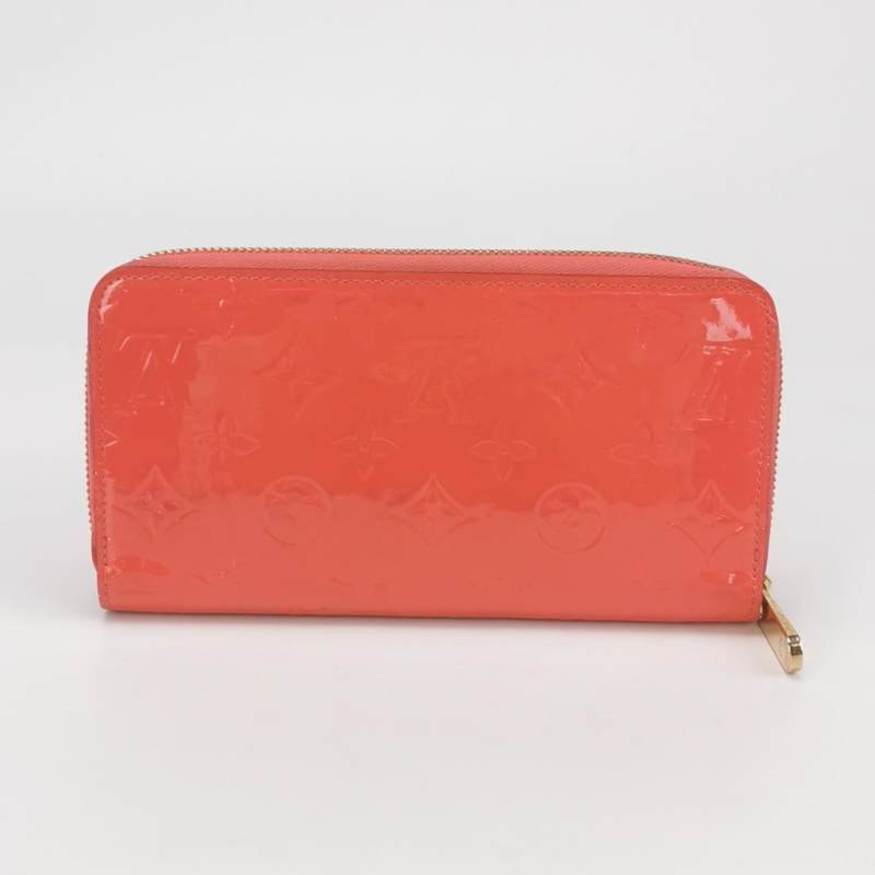 LouisVuitton (LV) Zippy漆皮純色壓紋老花環繞式拉鏈錢包-3