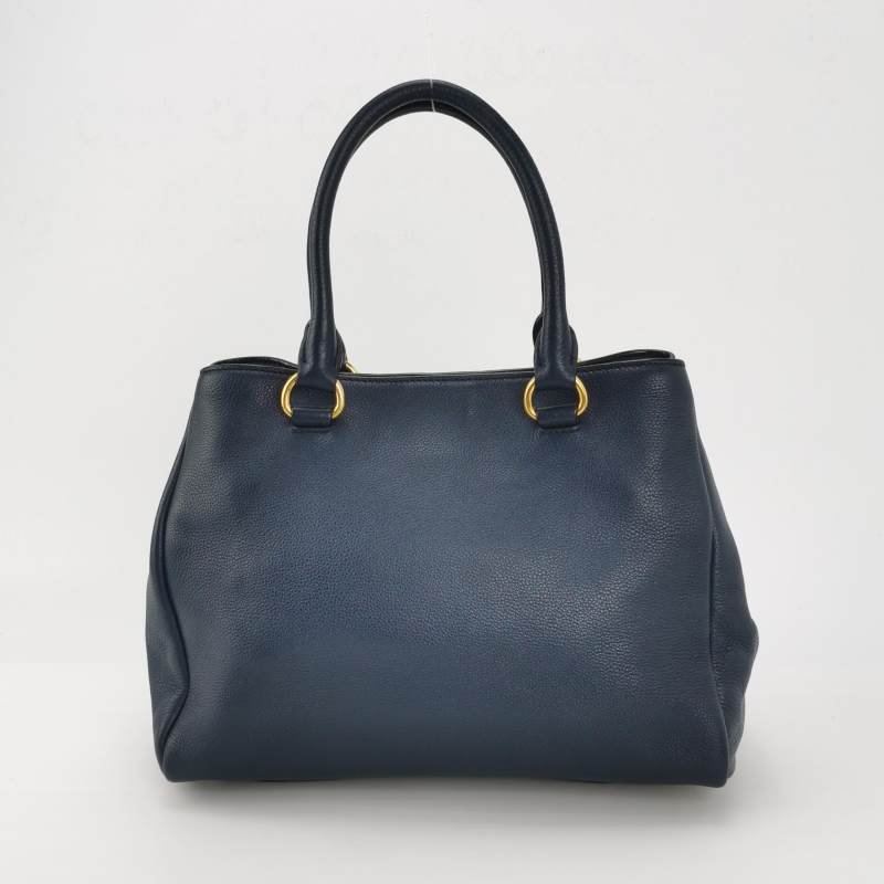 Prada Galleria殺手包大號牛皮純色三角徽標斜挎包單肩包-4